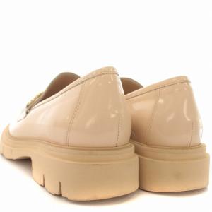 GRACE CONTINENTAL ルカグロッシ luca grossi ローファー ガラスレザー 厚底 38 24cm ベージュ