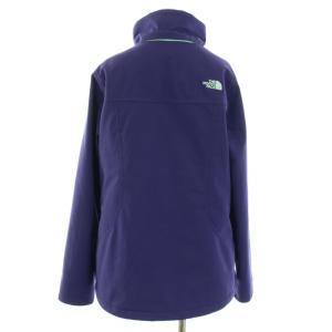 THE NORTH FACE US規格 ウィンドオール WINDWALL ソフトシェルジップジャケット 中綿ジャケット アウター ロゴ刺繍 L 紫 パープル