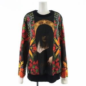 GIVENCHY 13AW マリア 極楽鳥花 ストレリチア スウェット 長袖 XS ブラック