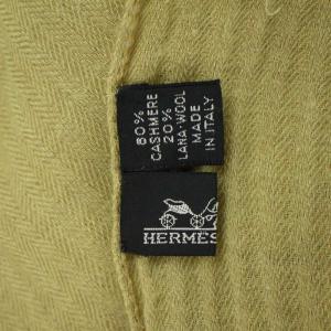 HERMES レジェ デッサンH ストール グリーン