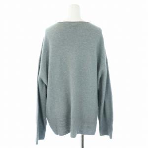 Max Mara LEISURE ニット セーター 長袖 クルーネック ウール カシミヤ L グレー