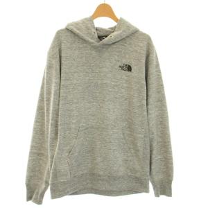 THE NORTH FACE バックスクエアロゴフーディー プルオーバーパーカー スウェット 長袖 プリント M グレー NT12142