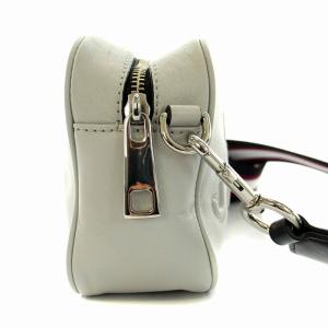 MARC JACOBS FLASH LEATHER CROSS BODY BAG クロスボディ ショルダーバッグ ポシェット レザー グレー M0014465