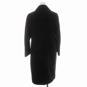 mina perhonen judo コットンロングコート ステンカラー 裏地ボーダー アウター 紺 ネイビー ja6091