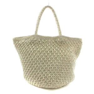 TOMORROWLAND トートバッグ 編み込み ゴールド色