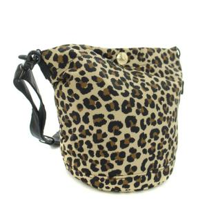 MACKINTOSH 吉田カバン PORTER ミニバケツショルダーバッグ 2WAY レオパード ベージュ