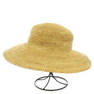 HELEN KAMINSKI ラフィアハット 麦わら帽子 つば広 ベージュ