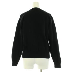 MHL. リブニット セーター 長袖 クルーネック 無地 2 M 黒 ブラック