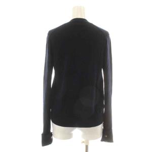 Tao 08AW AD2008 ニットカーディガン 長袖 クルーネック ウール 紺 ネイビー