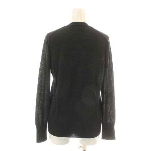 Tao 07SS AD2006 ニットカーディガン 長袖 クルーネック ウール ダークグレー