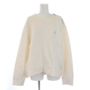 スウェット トレーナー 長袖 刺繍 XL 白 ホワイト