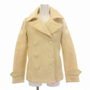 ショート Pコート ピーコート アウター イカリボタン アイボリー クリーム色