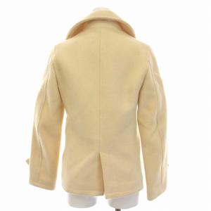 A BATHING APE ショート Pコート ピーコート アウター イカリボタン アイボリー クリーム色