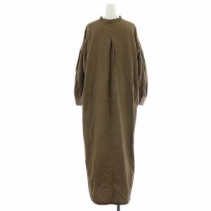 Ron Herman ワンピース ロング マキシ丈 バルーンスリーブ 長袖 スキッパー カーキ 2910300210