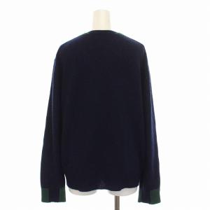 CELINE フィービー期 マカダム刺繍 カシミヤ カーディガン M ネイビー グリーン