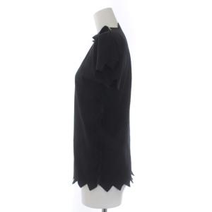 PLEATS PLEASE ISSEY MIYAKE A.POC イッセイミヤケ カットソー 総柄 スキッパー L ブラック