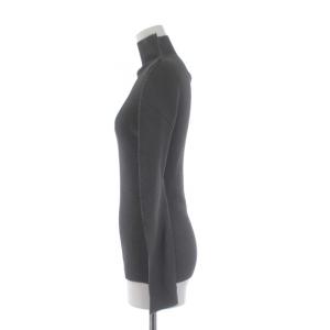 me ISSEY MIYAKE A.POC KNIT STRETCH PLEATS プリーツ カットソー ハイネック 長袖 グレー MI33KJ381
