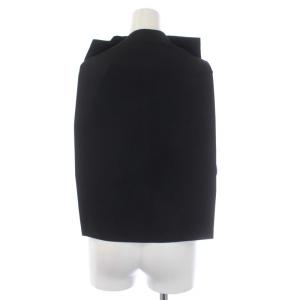 ISSEY MIYAKE 1325 カットソー ノースリーブ フルジップ 変形 3 L 黒 ブラック
