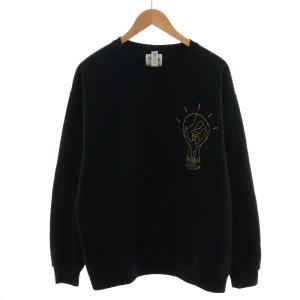 世界平和プロジェクト スウェット トレーナー ロゴ L 黒 ブラック