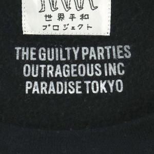 WACKO MARIA 世界平和プロジェクト スウェット トレーナー ロゴ L 黒 ブラック