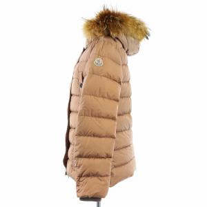 MONCLER MER GIUBBOTTO ダウンジャケット フード ファー XS ベージュ
