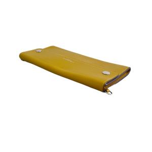 J&M DAVIDSON TRAVEL POUCH トラヴェルポーチ チェーンウォレット 財布 イエロー 黄