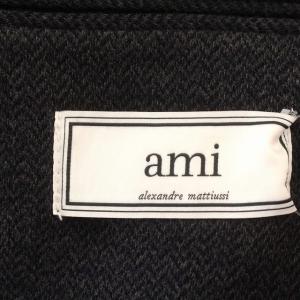 AMI Alexandre Mattiussi テーラードジャケット コットン ウール混 48 M グレー