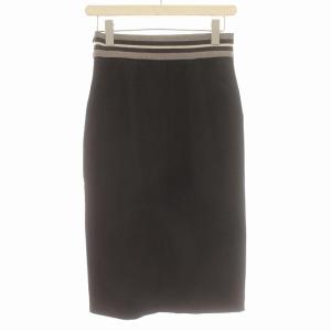 BRUNELLO CUCINELLI スカート ひざ丈 タイトスカート 38 M チャコールグレー