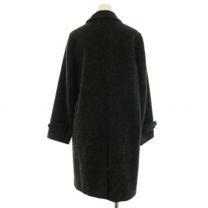 MARGARET HOWELL ハリスツイード ステンカラーコート ロング ウール 1 S チャコール 578-6212011
