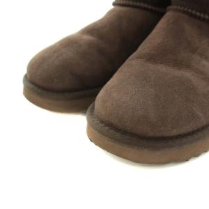 UGG australia クラシックミニ Classic Mini II ムートンブーツ ショートブーツ USA7 24.0cm 茶 ブラウン