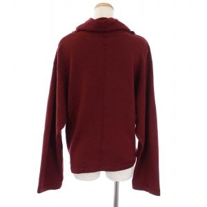 JURGEN LEHL 変形 ニットカーディガン 長袖 ウール M 赤 レッド