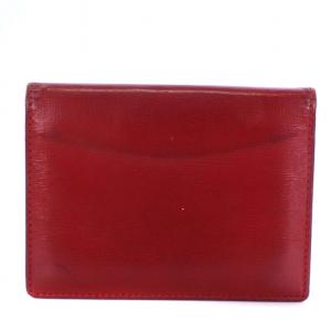 LOEWE  ロゴ アナグラム 定期入れ パスケース レザー 赤 レッド