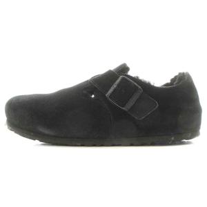 BIRKENSTOCK シアリング SHEARLING シューズ スエード ボア ベルト 41 26.5cm 黒 ブラック 1014960