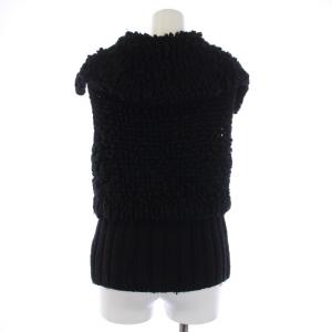 alexanderwang ボアニット ベスト ジャケット ウール XS 黒 ブラック