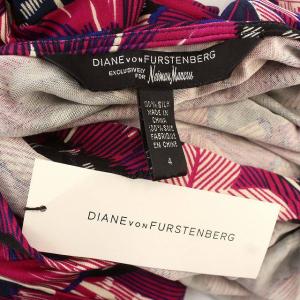 DIANE von FURSTENBERG Neiman Marcus JULIAN PHEASANT ワンピース タイト シルク ラップワンピース ひざ丈 七分袖 4