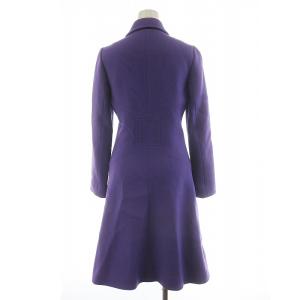 kate spade new york コート ロング丈 ウール アウター 2-A S 紫 パープル