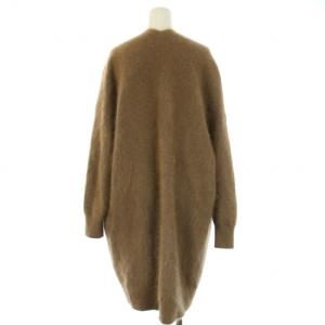 Spick&Span 20AW FUR KNIT ニット カーディガン 長袖 ロング ウール F 茶 ブラウン 20-080-200-4071-3-0