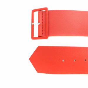 agnes b. CU01 CEINTURE ベルト 太ベルト レザー 牛革 80/32 赤 レッド