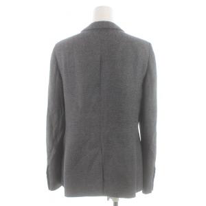 ARMANI COLLEZIONI スーツ セットアップ 上下 テーラードジャケット シングル 2B スラックス パンツ ヘリンボーン 42 XL グレー チャコール