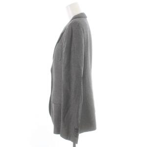 ARMANI COLLEZIONI スーツ セットアップ 上下 テーラードジャケット シングル 2B スラックス パンツ ヘリンボーン 42 XL グレー チャコール