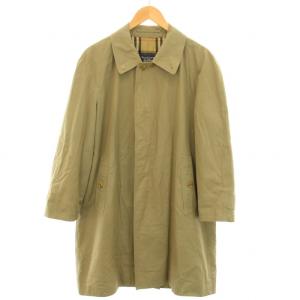 burberrys ステンカラーコート 裏地チェック柄 カーキ