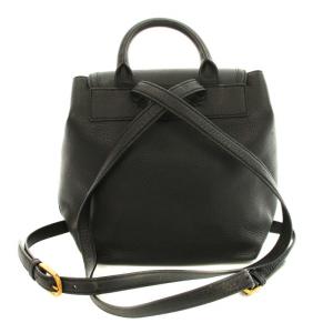 TORY BURCH リュックサック デイバッグ レザー ロゴ OS 黒 ブラック ゴールド