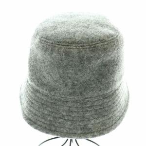 STELLA McCARTNEY バケットハット 帽子 ロゴ刺繍 ポリエステル 56 グレー 900453 WP0079