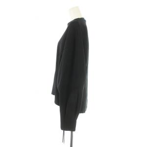 HYKE サイドジップスウェット トレーナー 長袖 クルーネック 2 M 黒 ブラック 191-12233