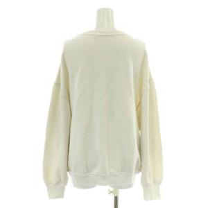 HAVERSACK ハードツイストインレイフリーステッチコットンプルオーバー スウェット トレーナー 長袖 クルーネック 1 S 白 ホワイト