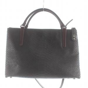 COACH ハンドバッグ トートバッグ ショルダーバッグ 2WAY パイソンレザー ボルドー 34196 D