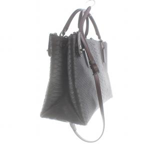 COACH ハンドバッグ トートバッグ ショルダーバッグ 2WAY パイソンレザー ボルドー 34196 D