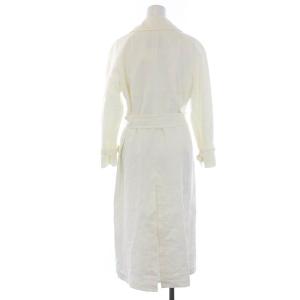 Max Mara トレンチコート リネン 麻 ベルト  38 ホワイト