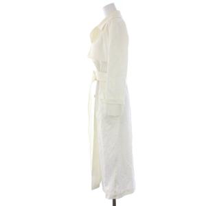 Max Mara トレンチコート リネン 麻 ベルト  38 ホワイト