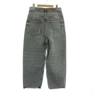 upper hights 22AW ザライブリー THE LIVELY デニムパンツ ジーンズ ジップフライ ワイド ハイウエスト USED加工 ダメージ加工